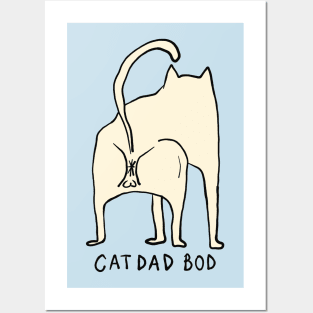 Cat Dad Bod Posters and Art